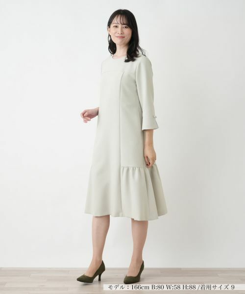 Leilian / レリアン ドレス | ストレッチフレアワンピース【Leilian WHITE LABEL】 | 詳細9