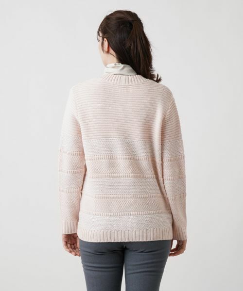 Leilian / レリアン カーディガン・ボレロ | 編地切替Vネックカーディガン | 詳細10