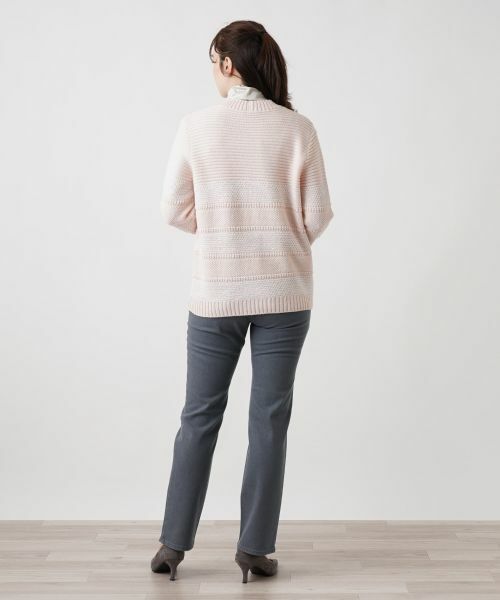 Leilian / レリアン カーディガン・ボレロ | 編地切替Vネックカーディガン | 詳細7