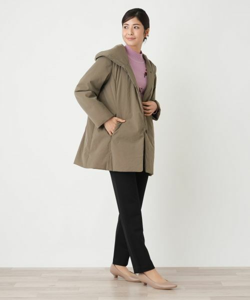 Leilian / レリアン その他アウター | フーデッドコート【Leilian WHITE LABEL】 | 詳細1