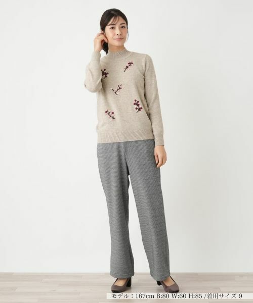 Leilian / レリアン ニット・セーター | モチーフハイネックニット【Leilian WHITE LABEL】 | 詳細5