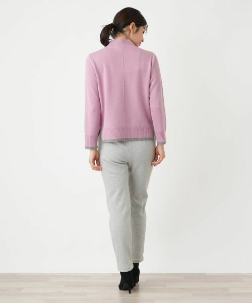 Leilian / レリアン ニット・セーター | バイカラーハイネックニット【Leilian WHITE LABEL】 | 詳細11