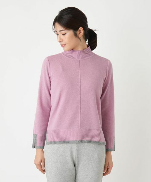 Leilian / レリアン ニット・セーター | バイカラーハイネックニット【Leilian WHITE LABEL】 | 詳細12