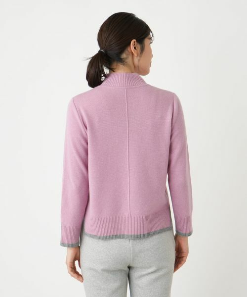 Leilian / レリアン ニット・セーター | バイカラーハイネックニット【Leilian WHITE LABEL】 | 詳細14