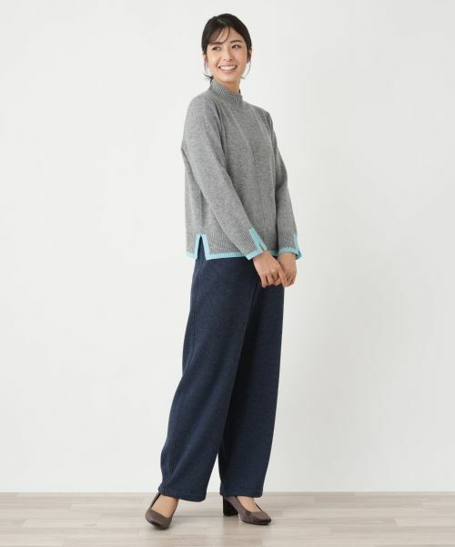 Leilian / レリアン ニット・セーター | バイカラーハイネックニット【Leilian WHITE LABEL】 | 詳細5