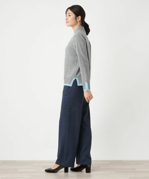 Leilian / レリアン ニット・セーター | バイカラーハイネックニット【Leilian WHITE LABEL】 | 詳細6