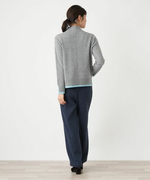 Leilian / レリアン ニット・セーター | バイカラーハイネックニット【Leilian WHITE LABEL】 | 詳細7