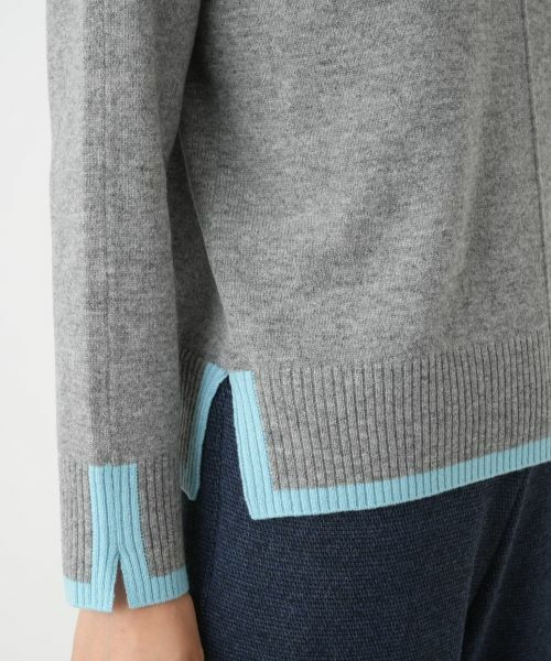 Leilian / レリアン ニット・セーター | バイカラーハイネックニット【Leilian WHITE LABEL】 | 詳細8