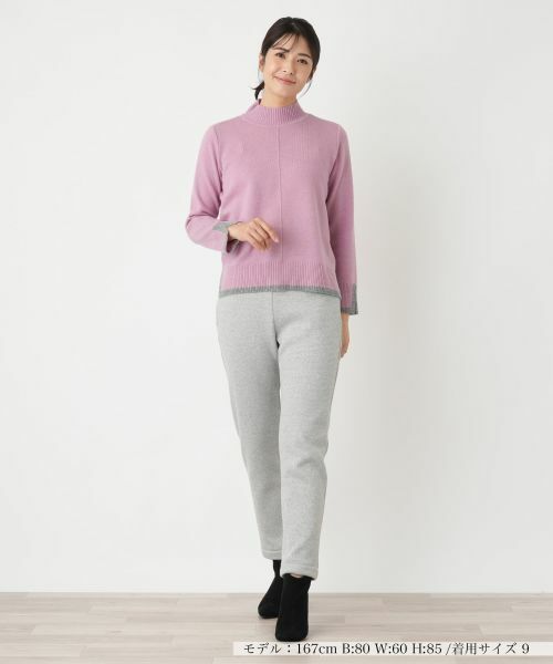 Leilian / レリアン ニット・セーター | バイカラーハイネックニット【Leilian WHITE LABEL】 | 詳細9