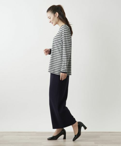 Leilian / レリアン カットソー | ハート×ボーダークルーネックカットソー【MUSE BY ROCHAS Premiere】 | 詳細2