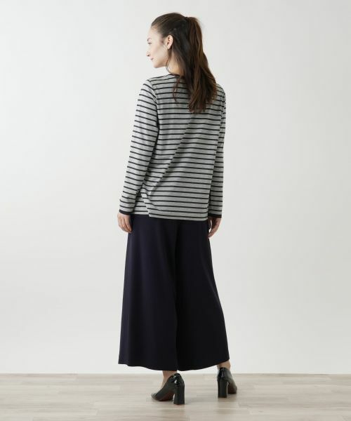 Leilian / レリアン カットソー | ハート×ボーダークルーネックカットソー【MUSE BY ROCHAS Premiere】 | 詳細3