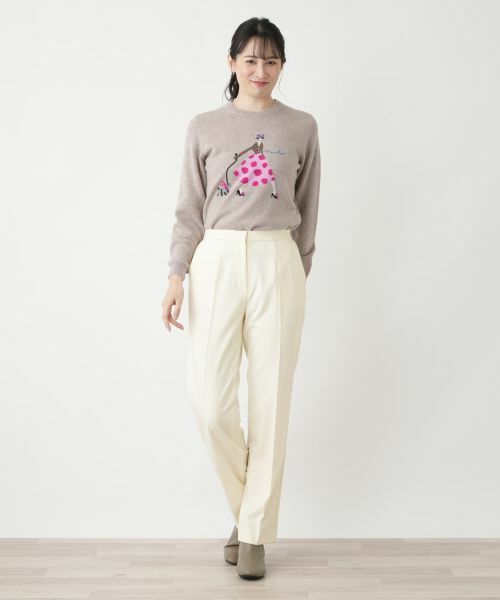 Leilian / レリアン その他パンツ | センタープレスパンツ【Leilian WHITE LABEL】 | 詳細1