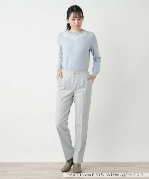 Leilian / レリアン その他パンツ | センタープレスパンツ【Leilian WHITE LABEL】 | 詳細9