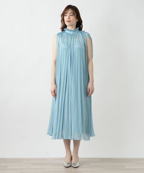 Leilian / レリアン ドレス | 【店舗人気】プリーツノースリーブワンピース | 詳細10