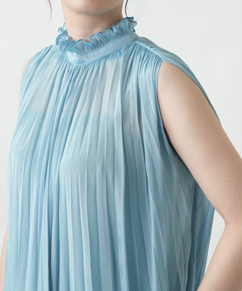 Leilian / レリアン ドレス | 【店舗人気】プリーツノースリーブワンピース | 詳細15