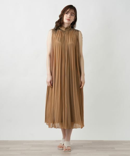 Leilian / レリアン ドレス | 【店舗人気】プリーツノースリーブワンピース | 詳細4