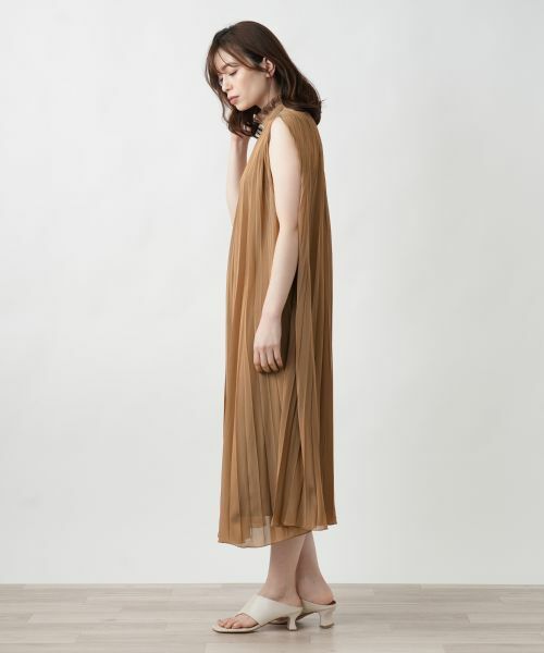 Leilian / レリアン ドレス | 【店舗人気】プリーツノースリーブワンピース | 詳細5
