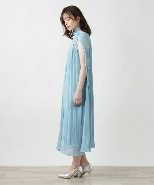 Leilian / レリアン ドレス | 【店舗人気】プリーツノースリーブワンピース | 詳細8