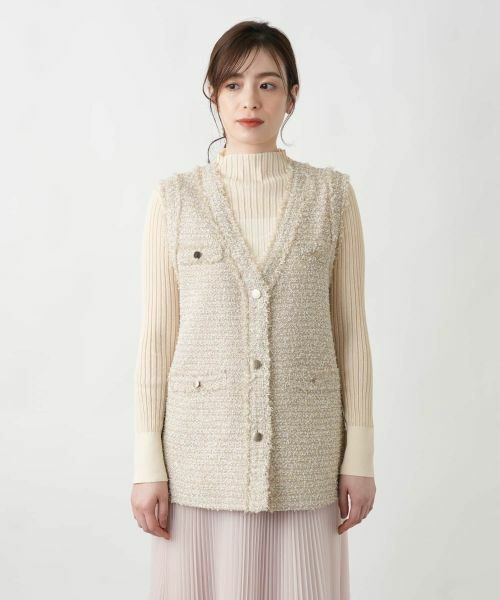 Leilian / レリアン テーラードジャケット | 【店舗人気】Vネックベスト | 詳細4