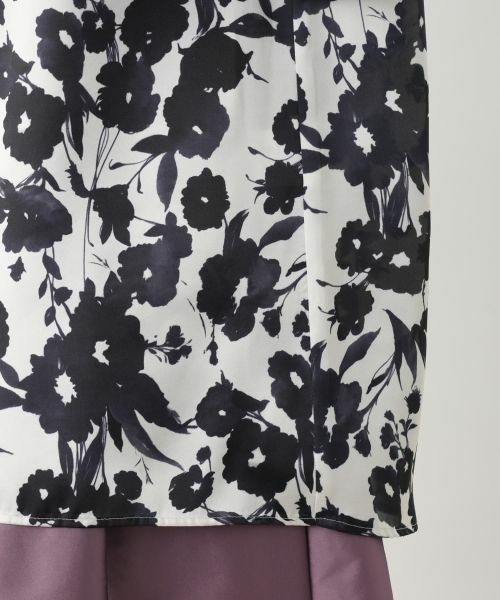 Leilian / レリアン シャツ・ブラウス | 【店舗人気】フラワー柄バンドカラーブラウス【BINDA】 | 詳細10