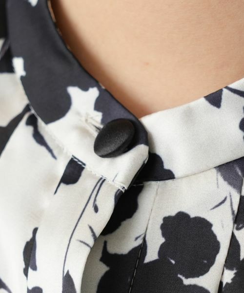 Leilian / レリアン シャツ・ブラウス | 【店舗人気】フラワー柄バンドカラーブラウス【BINDA】 | 詳細11