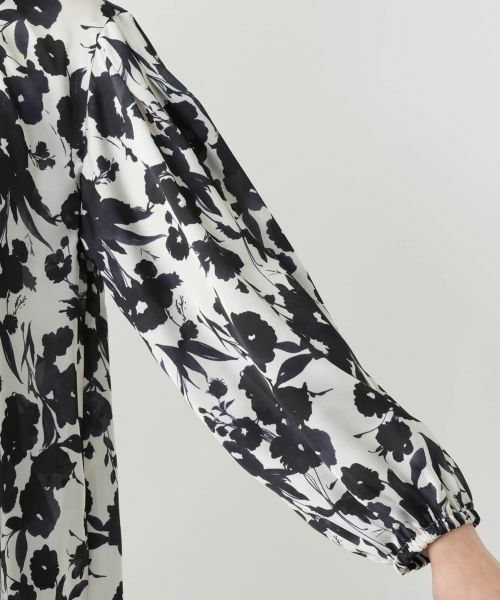 Leilian / レリアン シャツ・ブラウス | 【店舗人気】フラワー柄バンドカラーブラウス【BINDA】 | 詳細9