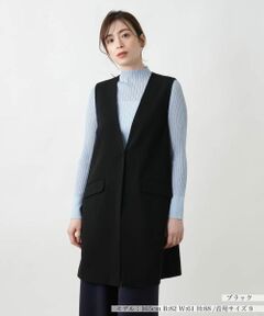 Leilian / レリアン テーラードジャケット | 【店舗人気】Vネックロングベスト