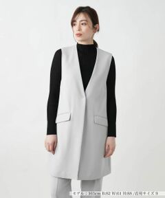 Leilian / レリアン テーラードジャケット | 【店舗人気】Vネックロングベスト