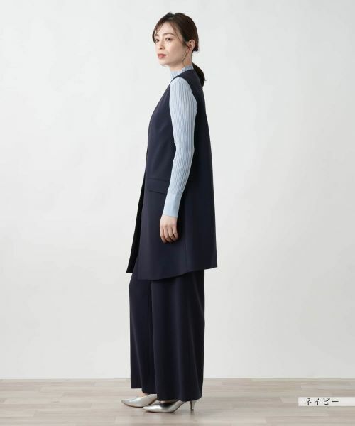 Leilian / レリアン テーラードジャケット | 【店舗人気】Vネックロングベスト | 詳細10