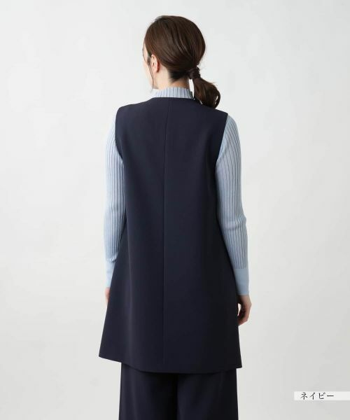 Leilian / レリアン テーラードジャケット | 【店舗人気】Vネックロングベスト | 詳細14