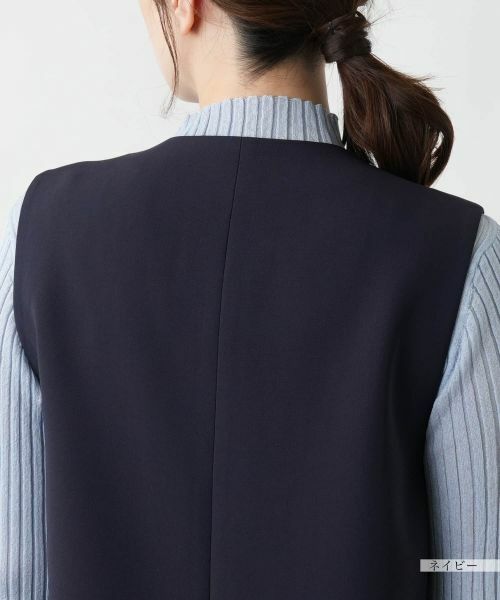 Leilian / レリアン テーラードジャケット | 【店舗人気】Vネックロングベスト | 詳細16