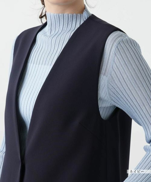 Leilian / レリアン テーラードジャケット | 【店舗人気】Vネックロングベスト | 詳細17
