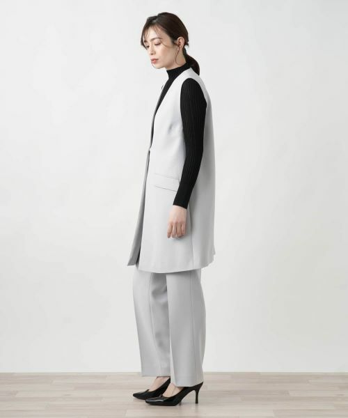 Leilian / レリアン テーラードジャケット | 【店舗人気】Vネックロングベスト | 詳細2
