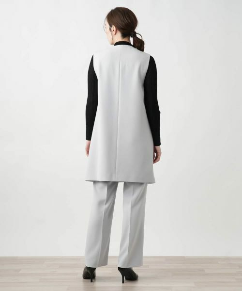 Leilian / レリアン テーラードジャケット | 【店舗人気】Vネックロングベスト | 詳細3