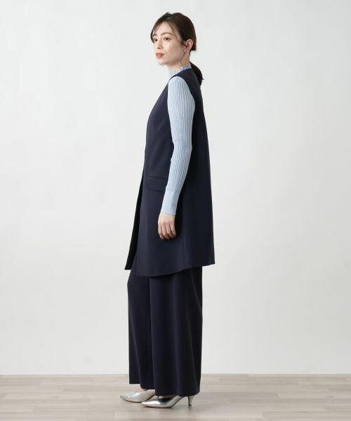 Leilian / レリアン テーラードジャケット | 【店舗人気】Vネックロングベスト | 詳細8