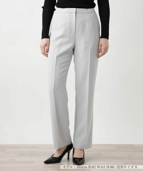 Leilian / レリアン その他パンツ | 【店舗人気】センタープレスパンツ(ライトグレー)