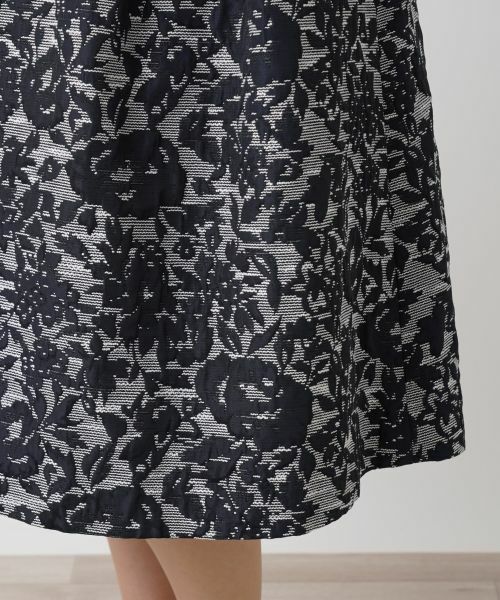Leilian / レリアン ミニ・ひざ丈スカート | 膨れジャカードタックスカート | 詳細8
