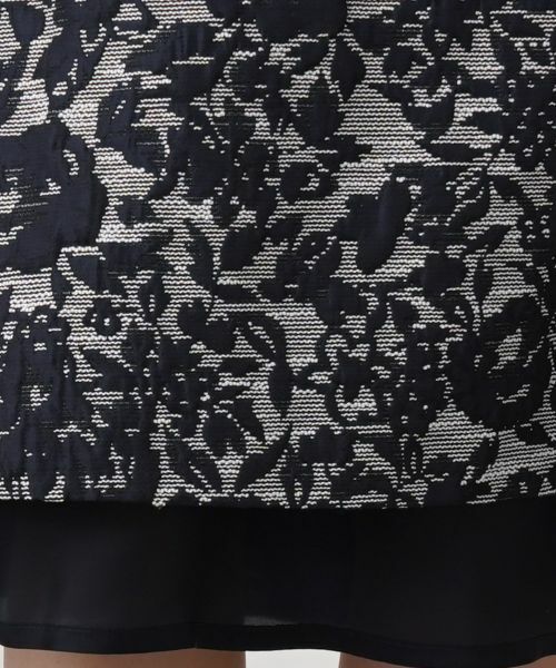 Leilian / レリアン ミニ・ひざ丈スカート | 膨れジャカードタックスカート | 詳細9