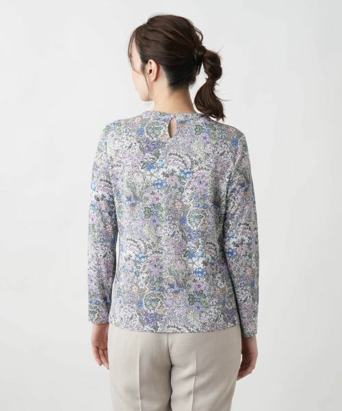 Leilian / レリアン カットソー | プリントクルーネックカットソー【BINDA】 | 詳細10