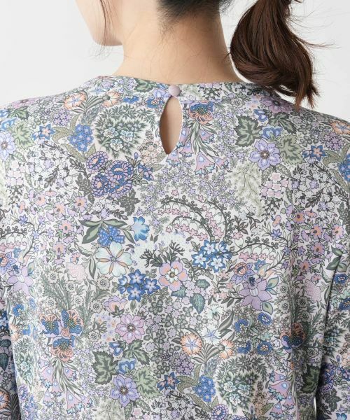 Leilian / レリアン カットソー | プリントクルーネックカットソー【BINDA】 | 詳細12