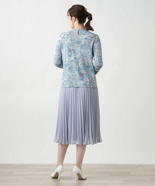 Leilian / レリアン カットソー | プリントクルーネックカットソー【BINDA】 | 詳細3