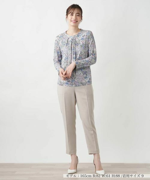 Leilian / レリアン カットソー | プリントクルーネックカットソー【BINDA】 | 詳細5