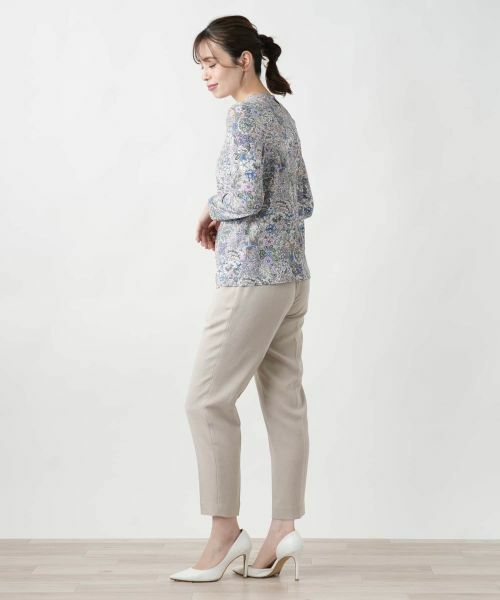 Leilian / レリアン カットソー | プリントクルーネックカットソー【BINDA】 | 詳細6