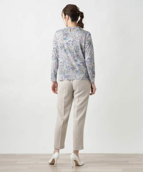 Leilian / レリアン カットソー | プリントクルーネックカットソー【BINDA】 | 詳細7