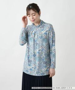 Leilian / レリアン カットソー | プリントハイネックカットソー【BINDA】