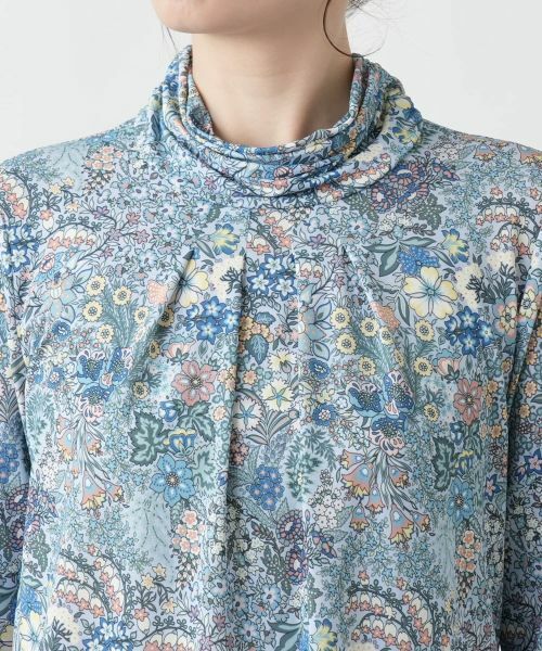 Leilian / レリアン カットソー | プリントハイネックカットソー【BINDA】 | 詳細10