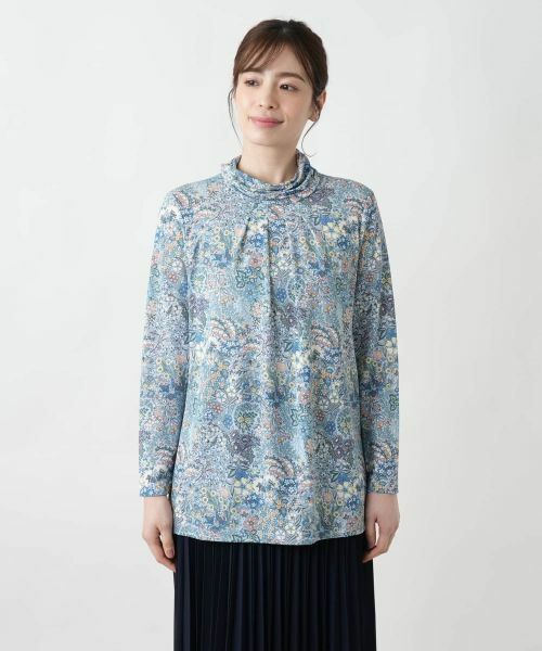 Leilian / レリアン カットソー | プリントハイネックカットソー【BINDA】 | 詳細7