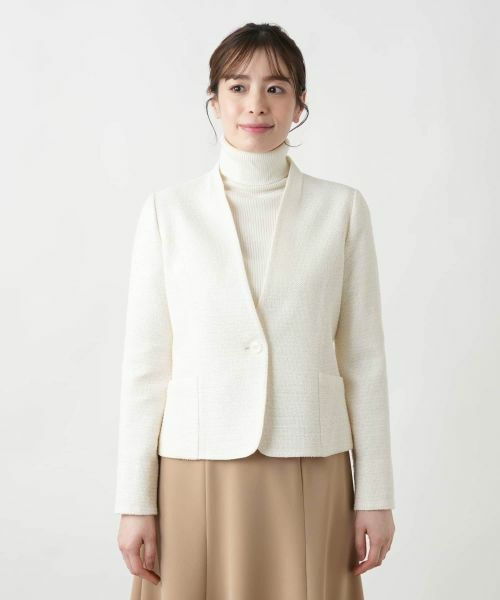 Leilian / レリアン テーラードジャケット | ノーカラージャケット | 詳細4