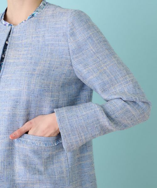 Leilian / レリアン テーラードジャケット | ノーカラージャケット | 詳細15