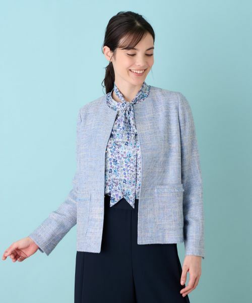 Leilian / レリアン テーラードジャケット | ノーカラージャケット | 詳細8